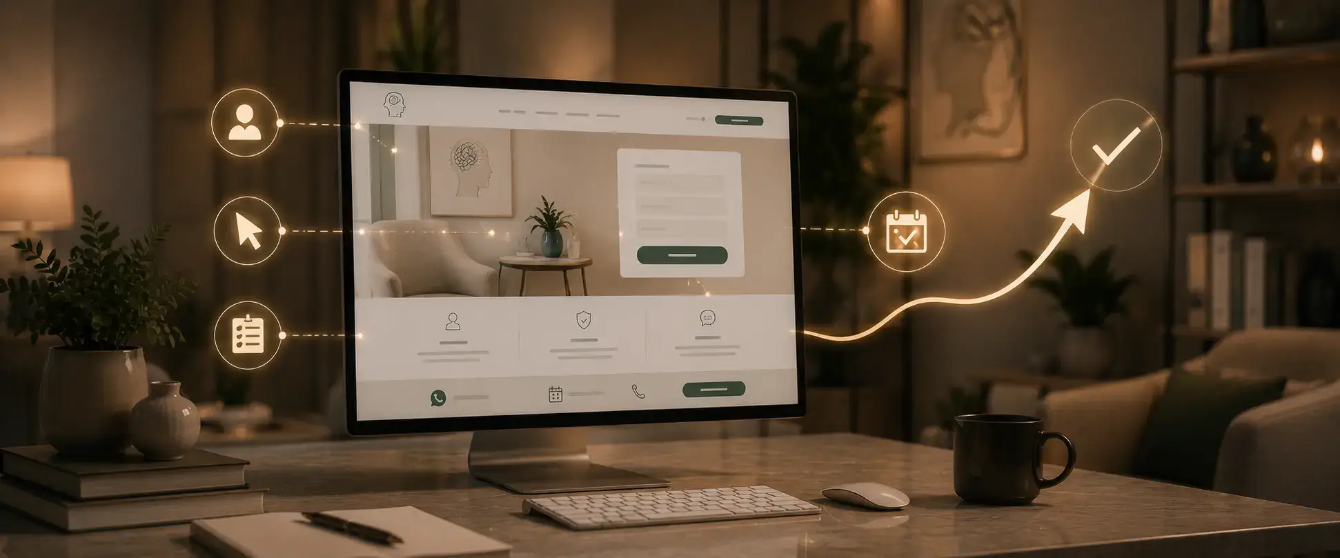 CRO em sites de clínicas: UX e agendamento que converte